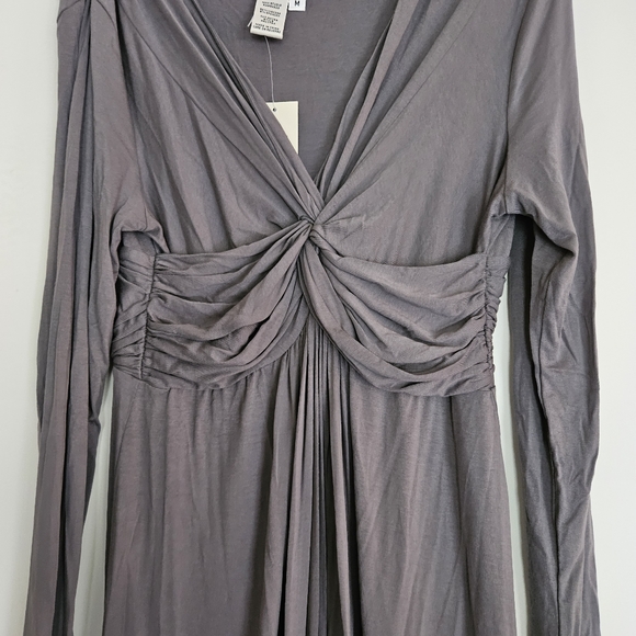 NEW!Max Studio Women Viscose Stretch V-Neck Waist Strap Fit & Flare Dress Size M - Picture 4 of 10